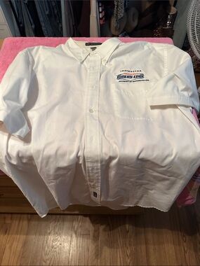 Riders by Lee White Short-Sleeve Button-Down Instructor Shirt